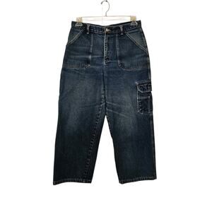 Vintage Adriana Sport Women's Size 10 Cargo Carpenter Jeans High Rise Wide Legs